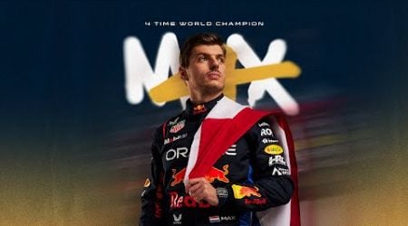 Max Verstappen Is A Four-Time F1 Champion!