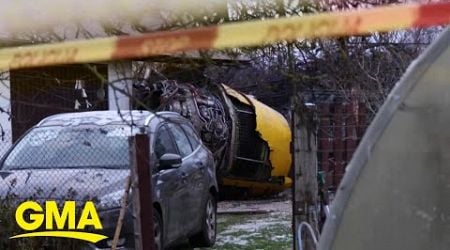 DHL plane crashes in Lithuania