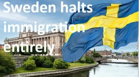 Sweden reduces immigration to zero and there is no reason that Britain could not do the same