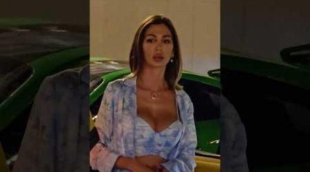 Rich lady drives a luxury Lamborghini in Monaco #luxurycar #automobile #monacolife #luxury #monaco