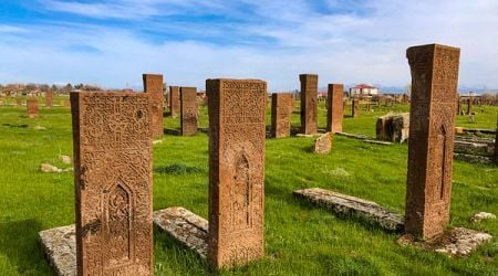 Ahlat Seljuk Cemetery in Ahlat, Turkey