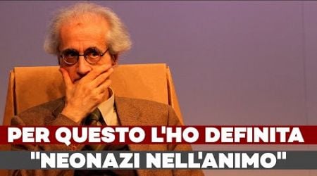 LUCIANO CANFORA VS MELONI - Per questo l&#39;ho definita &quot;neonazi nell&#39;animo&quot;