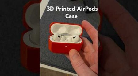 Red 3D Printed AirPods Pro Case Perfect Fit #3dprinting #airpods #diy