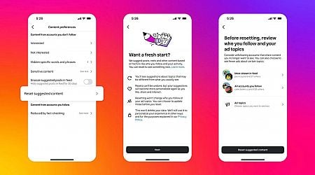 Instagram Will Let Users Start Their Recommendations Over From Scratch