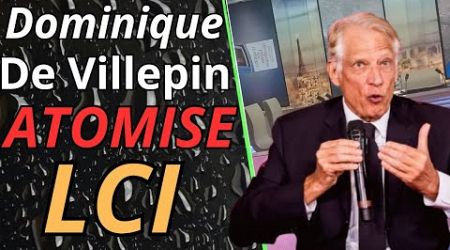 Dominique de Villepin ATOMISE &quot;Le Plateaux LCI&quot;