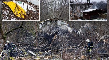 Cargo plane crashes and skids into a house in Lithuania, killing crew member