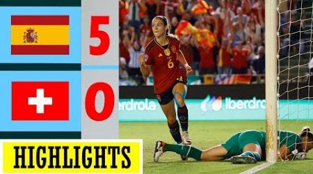 Spain vs Switzerland Highlights | UEFA Women&#39;s Nations League