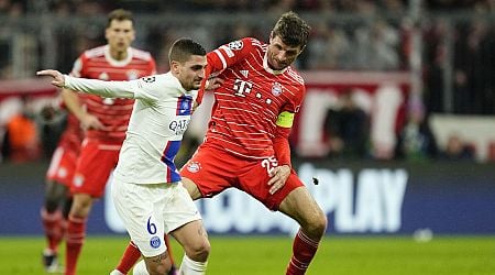 What time and TV channel is Bayern Munich v PSG on tonight in the UEFA Champions League?