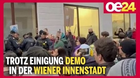 Trotz Einigung Demo in der Wiener Innenstadt