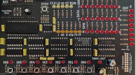 Nicola Cimmino's PCL14500 Nano Is a One-Bit Single-Board Computer Built Atop Motorola's MC14500 ICU