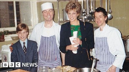 Photos of Diana and William visiting homeless seen for first time