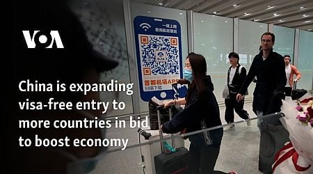 China is expanding visa-free entry to more countries in bid to boost economy