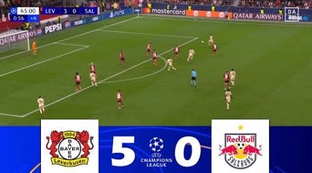 Bayer 04 Leverkusen vs. RB Salzburg [5-0] | UEFA Champions League 2024/25 | Match Highlights!