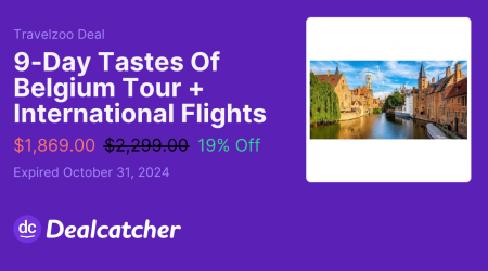 Travelzoo - 9-Day Tastes Of Belgium Tour + International Flights $1869