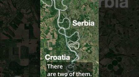 Why are there TWO borders between Serbia and Croatia #border #croatia #serbia