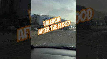 Industrial zone after the flood in Valencia #valencia #Spain #trucking #lkw #camion #tsunami #sad