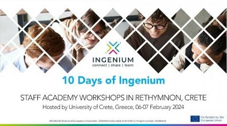 INGENIUM Staff Academy: The Live-Lab - Patrick Brecht, Crete 02/2024