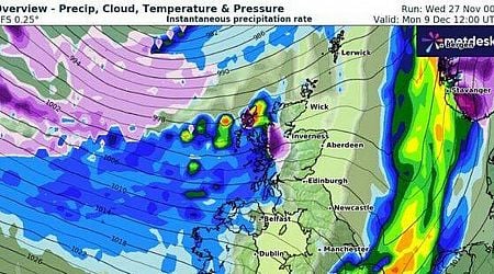 Exact times and areas snow to hit in 60-hour blizzard as Arctic blast looms