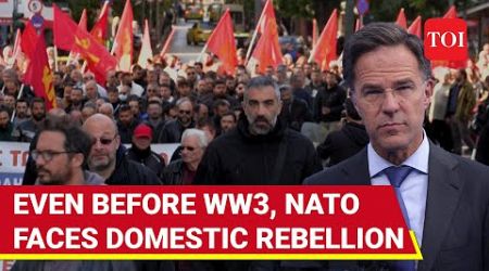 NATO Chief Humiliated As Anti-Ukraine Protesters Say No To War With Russia In Greece | Watch