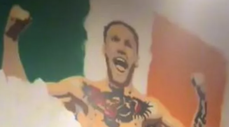 Conor McGregor mural removed from Irish gym as millions of people watch