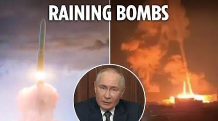 Chilling new vid shows how Putin&#39;s hypersonic missile blitzed Ukraine as UK warns it&#39;s ready for war