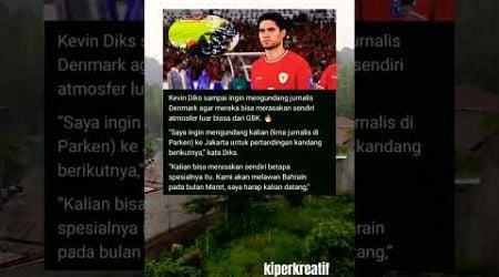 Kebanggaan Kevin Diks, sampai pamer ke Jurnalis Denmark #shorts #kiperkreatif