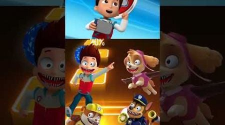 Scary 3D Teacher vs Paw Patrol Exe vs Rubel vs Baby Boss Coffin Dance Tiles Hop #pawpatrol#short