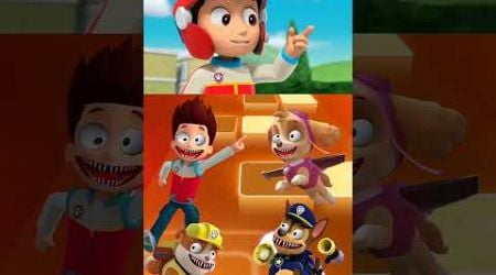 Scary 3D Teacher vs Paw Patrol Exe vs Rubel vs Baby Boss Coffin Dance Tiles Hop #pawpatrol