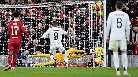 Ireland's Caoimhin Kelleher saves Kylian Mbappe penalty as Liverpool pile more misery on Real Madrid 