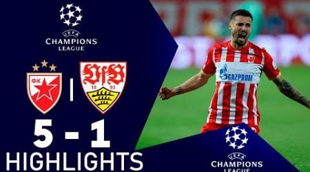 Crvena Zvezda vs VfB Stuttgart 5-1 Highlights Goals | Champions League 2024