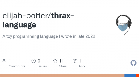 The Thrax Programming Language