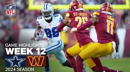 Dallas Cowboys vs. Washington Commanders | 2024 Week 12 Game Highlights