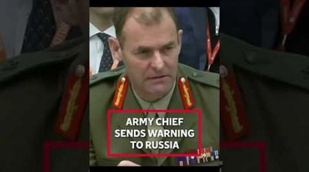 #British army chief sends warning to #russia. #unitedkingdom #war #army