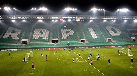 What time and TV channel is Rapid Wien vs Shamrock Rovers in the Uefa Conference League tonight?