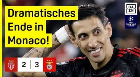 Wilde Schlussphase, Spiel gedreht: AS Monaco - Benfica | UEFA Champions League | DAZN Highlights