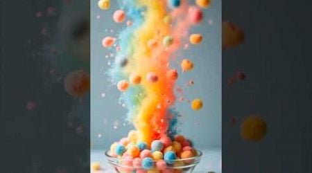 #shorts Rainbow Candy falling Very Satisfying And Refreshing and Fun