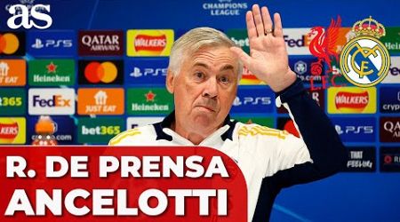 ANCELOTTI RUEDA DE PRENSA completa hoy | PREVIA LIVERPOOL - REAL MADRID | CHAMPIONS LEAGUE