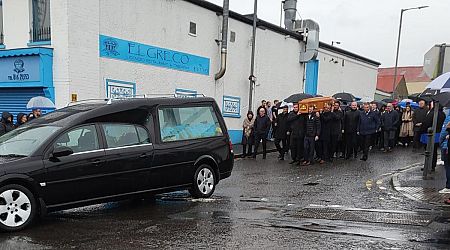 Castlederg pauses for funeral of first Liscooley crash victim, Gordy Galbraith