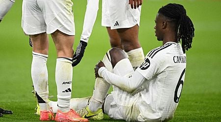 Real Madrid's Eduardo Camavinga out for three weeks