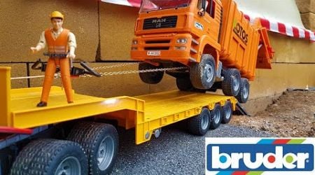 RC Garbage Truck Crash! Bruder Toy Disaster in Action!