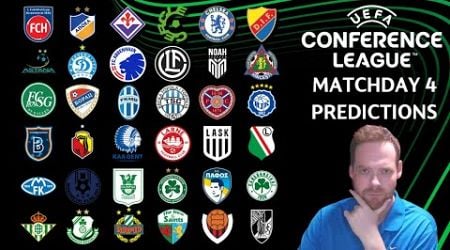 My Europa Conference League Matchday 4 Predictions