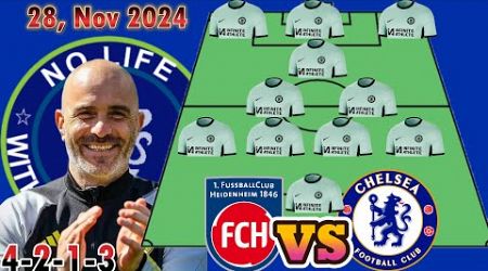 NEW 4-2-1-3 CHELSEA &quot;STRONGEST&quot; Potential Starting Line up Ft James in Conference League 2024/25