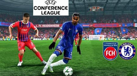 EA FC 25 - Heidenheim vs Chelsea - Nkunku Felix Mudryk - UEFA Conference League 24/25 | PS5 | 4K HDR