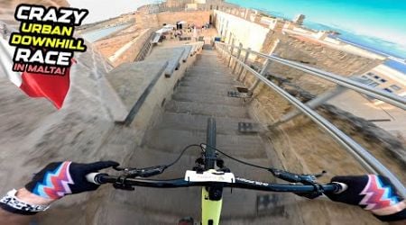 CRAZY URBAN MTB DOWNHILL RACE IN MALTA - 5 STAGES!