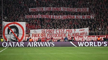 Bayern apologize for banners criticizing PSG owner Al-Khelaifi