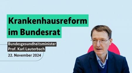 Kein Vermittlungsausschuss, die Krankenhausreform kommt!