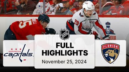 NHL Highlights | Capitals vs. Panthers | November 25, 2024