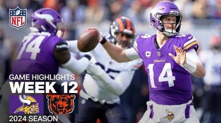 Minnesota Vikings vs. Chicago Bears | 2024 Week 12 Game Highlights