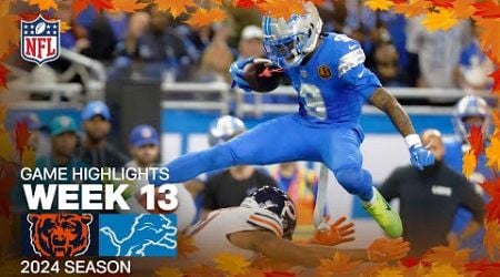 Chicago Bears vs. Detroit Lions | 2024 Week 13 Game Highlights