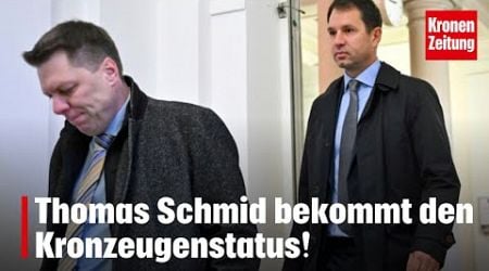 Thomas Schmid bekommt den Kronzeugenstatus! | krone.tv NEWS